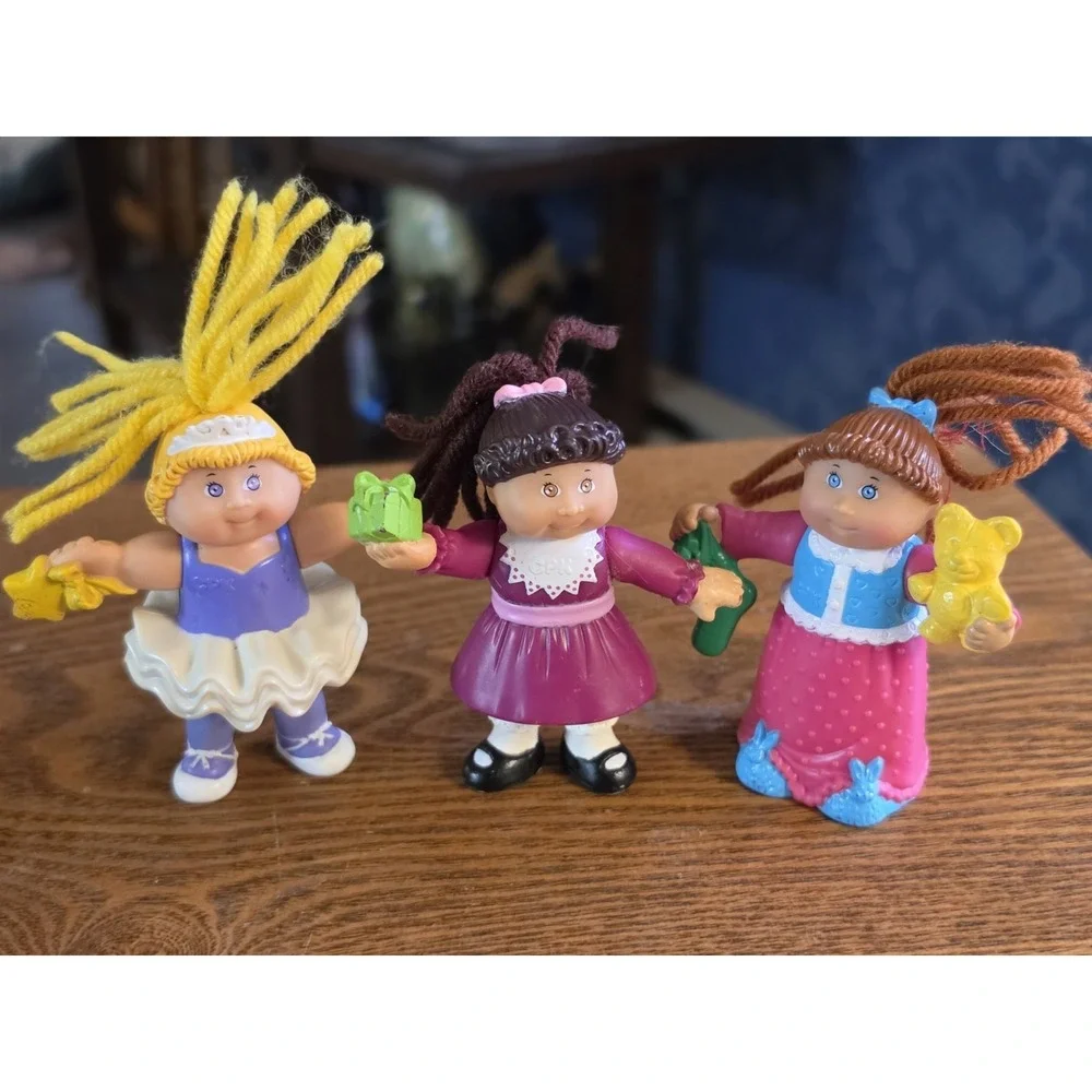 Cabbage Patch Kids Lot of 3 Vintage McDonalds Happy Meal Toy 1992 Good Condition